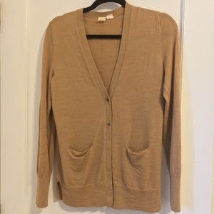 Gap Camel Merino Wool Cardigan